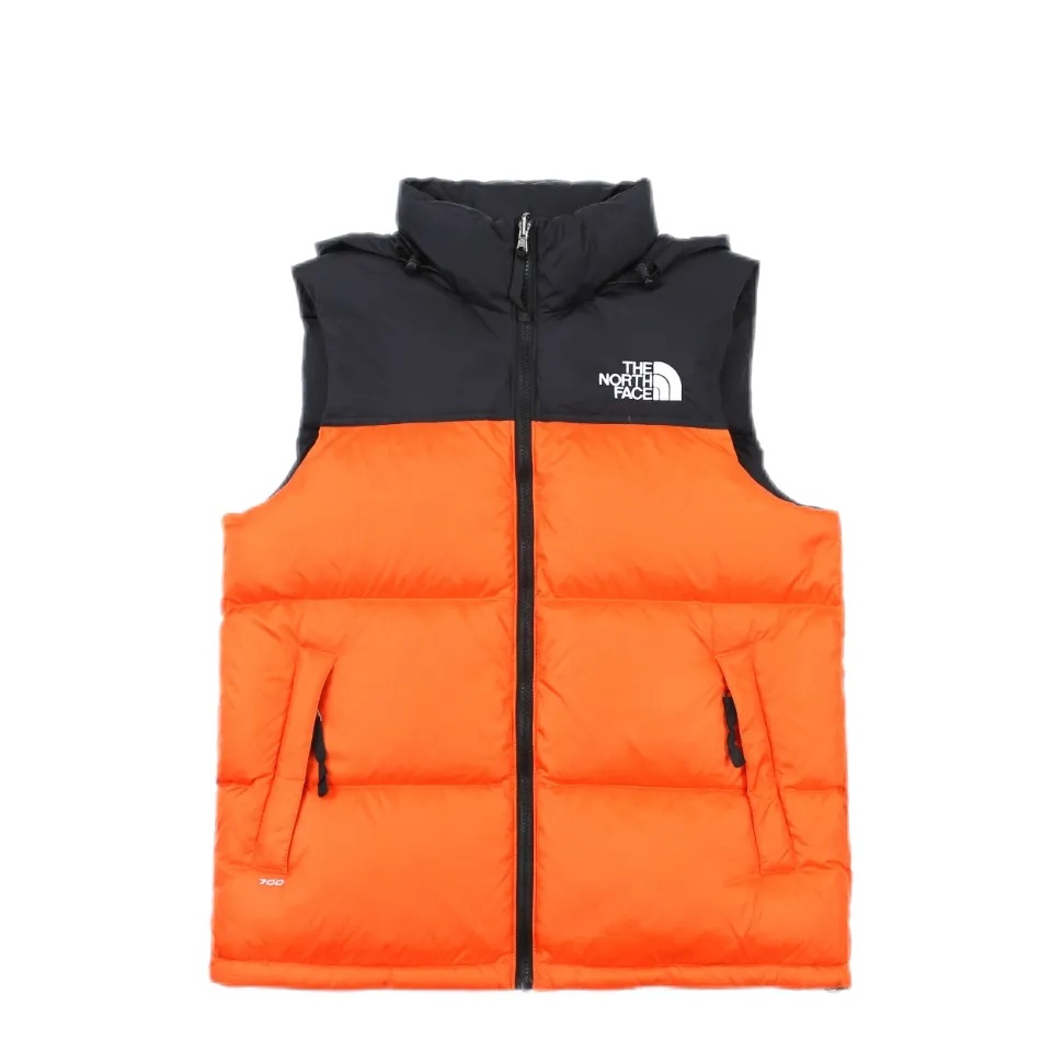 Style No.: Y 85 💰P245 [North Face Vest] The North Face｜North Face Nuptse 1996 Classic Down Vest/North Face Vest [Violent Orange] ❶The embroidery uses imported Tajima embroidery ten thousand needle embroidery, imported No. 7 needles, and Japanese Queen embroidery thread to ensure that each word is full of work and has a clear three-dimensional sense. ❷Filled with national standard 90 goose down, it has better thermal insulation performance, is not lightweight, and has good fluff recovery after compression! ❸Original custom-made 40D plaid four-level waterproof fabric. The inner liner is made of 40T high-density gallbladder to prevent lint and ensure the feel and bulk. The inner lining is made of nylon double-layer sealing design, which will not cause any lint. The adjustable hem with built-in drawstring buckle can prevent wind and cold! ❹The zipper is customized by YKK Yoshida, with clear engraving and perfect smooth texture. ❺Accessories and buttons are made of the same copper core spring as the original [non-commercial iron core spring] Sizes: XS S M L XL XXL Color: White Violent Orange Navy Blue Black Red Yellow Pink Metallic Gray Burgundy Green Montreal Blue Matcha Green Sky Blue Wheat